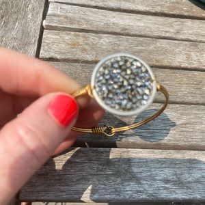 Luca & Danni Druzy Crystal Bracelet Gold Band